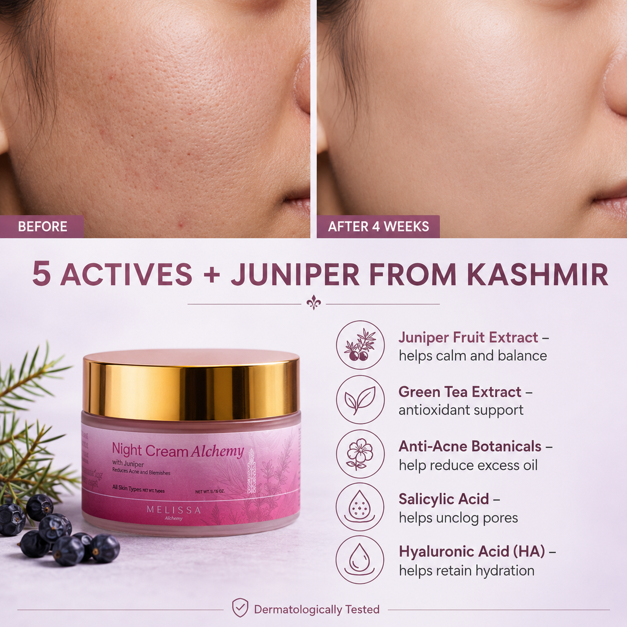 Night Cream Alchemy with Juniper