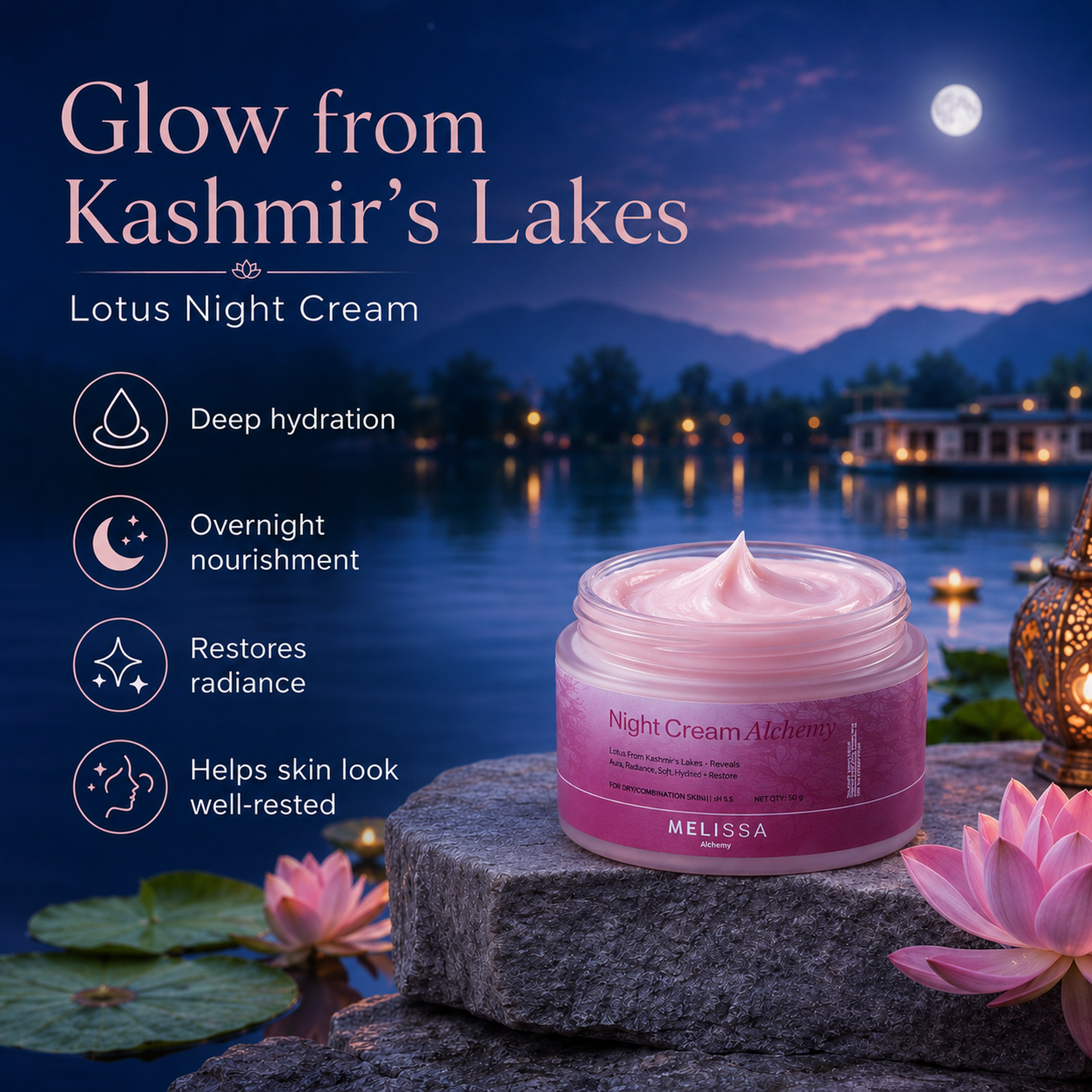 Night Cream Alchemy with Lotus