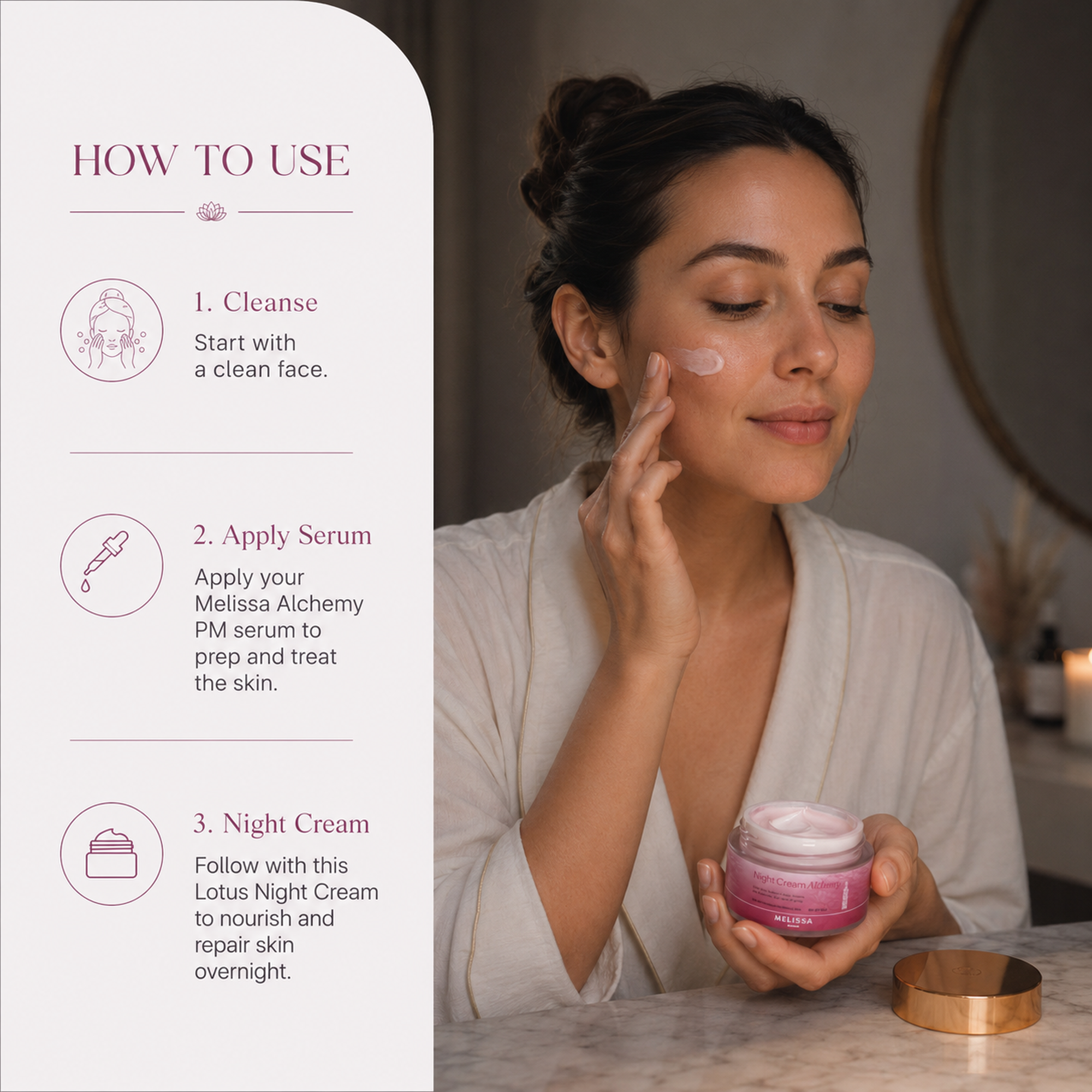 Night Cream Alchemy with Lotus